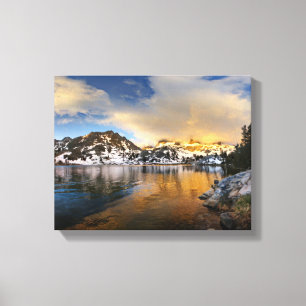 Ediza Lake Sunset - Sierra Nevada Mountains Canvas Print