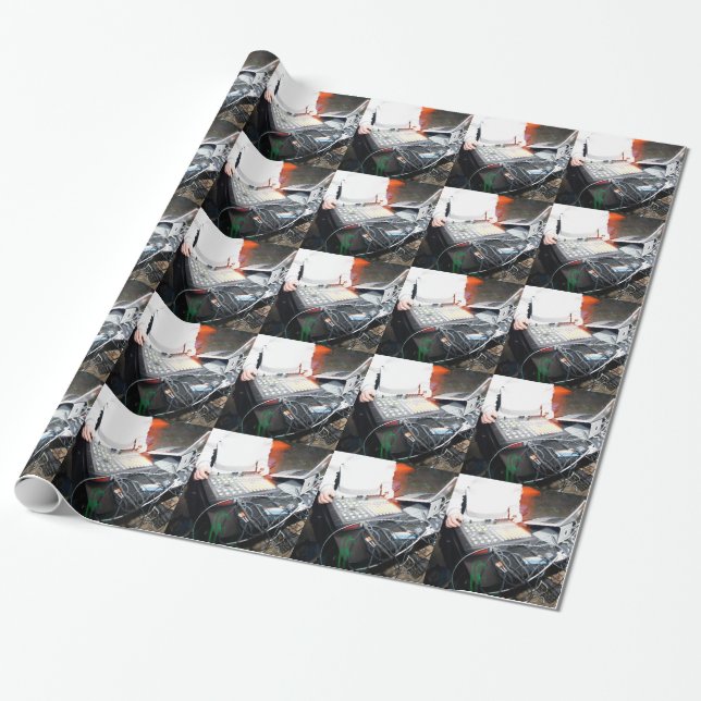 EDM DJ mixing music at an underground show Wrapping Paper (Unrolled)