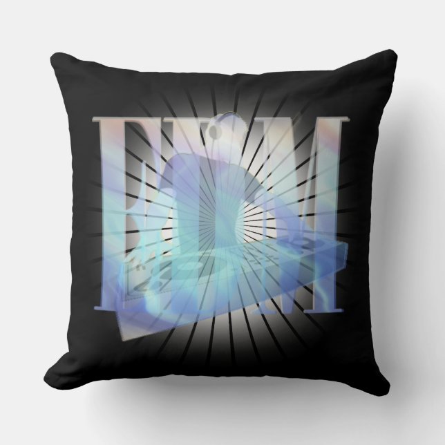 EDM ELECTRIC BLUE CUSHION (Front)