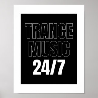 EDM roofno trance design for beat fans. Poster
