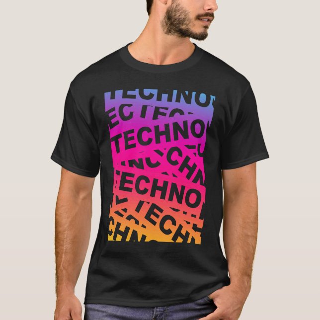 EDM Techno Music Festival Rave Party Trance Raver  T-Shirt (Front)