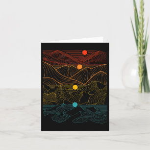 Edm Techno Sun Moon Music Festival Party Dancing D Card