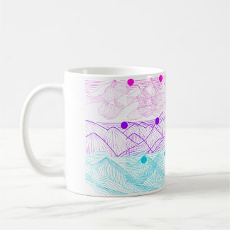 Edm Techno Sun Moon Music Festival Party Dancing E Coffee Mug