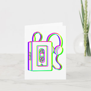 Edm Tricolor - Walkman - Glitch - Rave Style Overs Card
