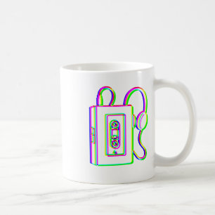 Edm Tricolor - Walkman - Glitch - Rave Style Overs Coffee Mug