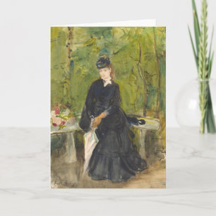 Edma Seated in a Park Berthe Morisot Card