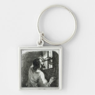 Edmond Dantes imprisoned in the Chateau d'If Key Ring