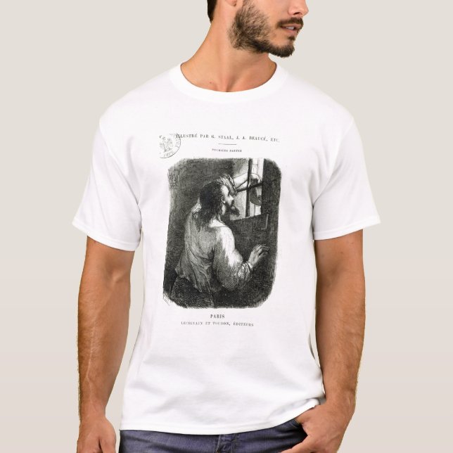 Edmond Dantes imprisoned in the Chateau d'If T-Shirt (Front)
