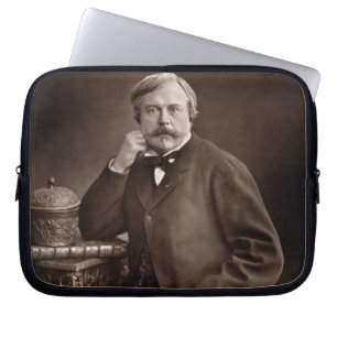 Edmond de Goncourt (1822-96) from 'Galerie Contemp Laptop Sleeve