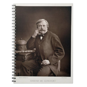Edmond de Goncourt (1822-96) from 'Galerie Contemp Notebook