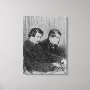 Edmond de Goncourt and Jules de Goncourt Canvas Print