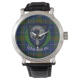 Edmonstone Scottish Clan Tartan & Crest Watch