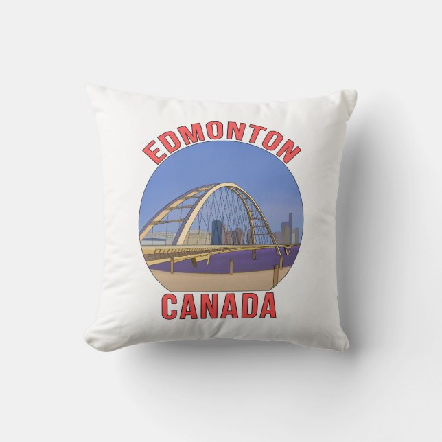 Edmonton Alberta Canada Cushion (Front)