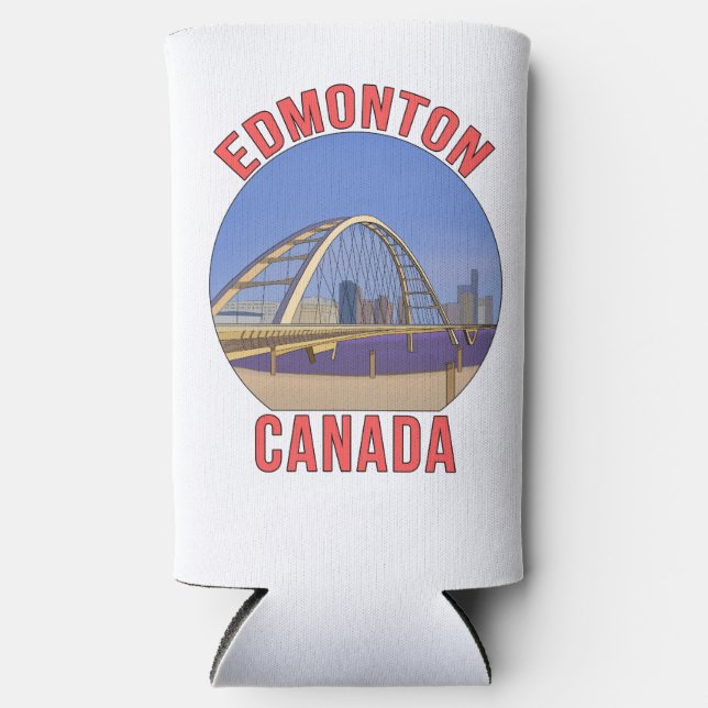 Edmonton Alberta Canada Seltzer Can Cooler (Front)