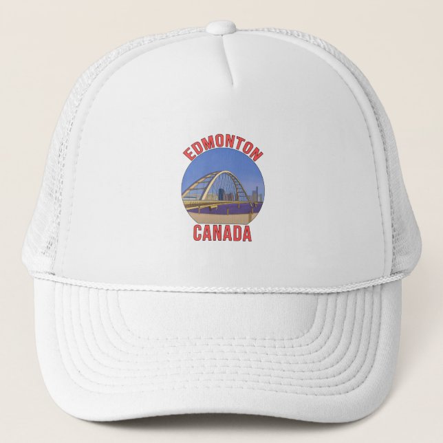 Edmonton Alberta Canada Trucker Hat (Front)