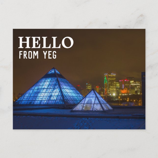 Edmonton, Alberta Postcard | Hello From YEG (Front)