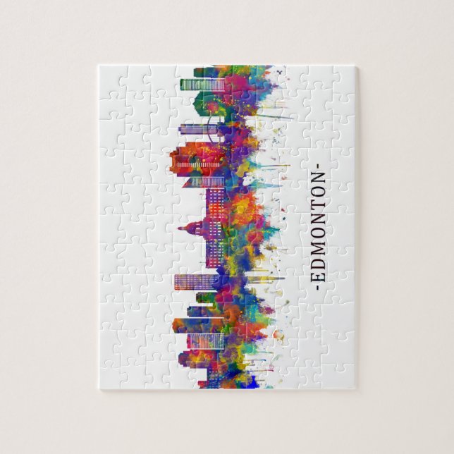 Edmonton Canada Skyline Jigsaw Puzzle (Vertical)