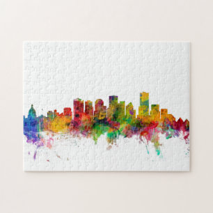 Edmonton Canada Skyline Jigsaw Puzzle