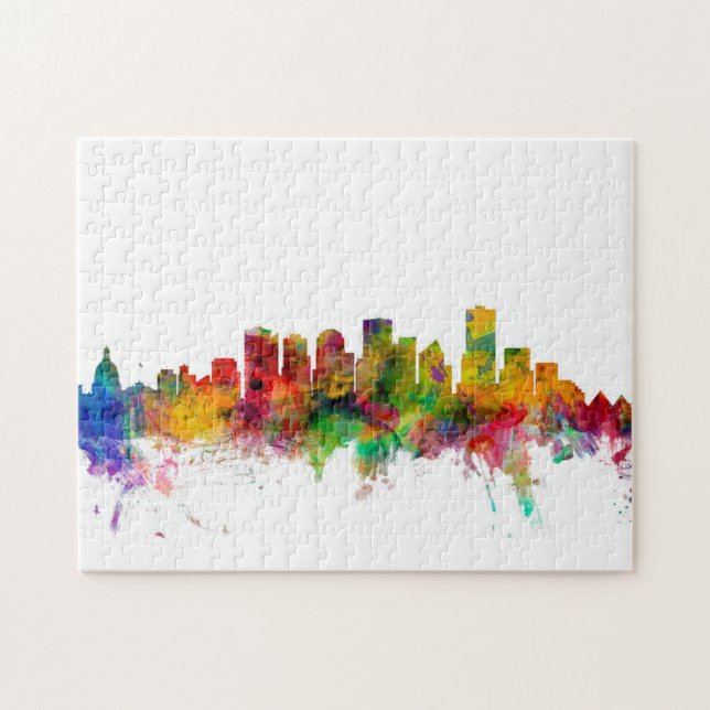 Edmonton Canada Skyline Jigsaw Puzzle (Horizontal)
