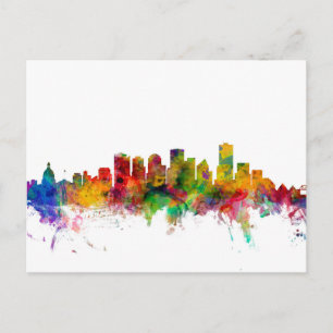 Edmonton Canada Skyline Postcard