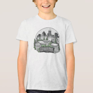 Edmonton City Canada Tri-Blend Shirt