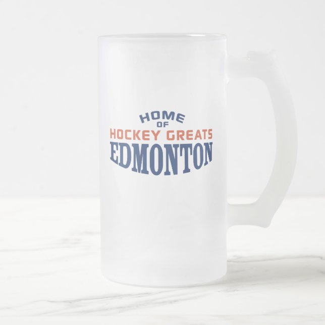 Edmonton Hockey Greats 16 oz Frosted Mug (Right)
