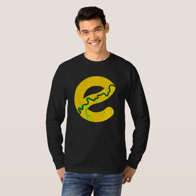 Edmonton Map Long Sleeve Tshirt (Front Full)