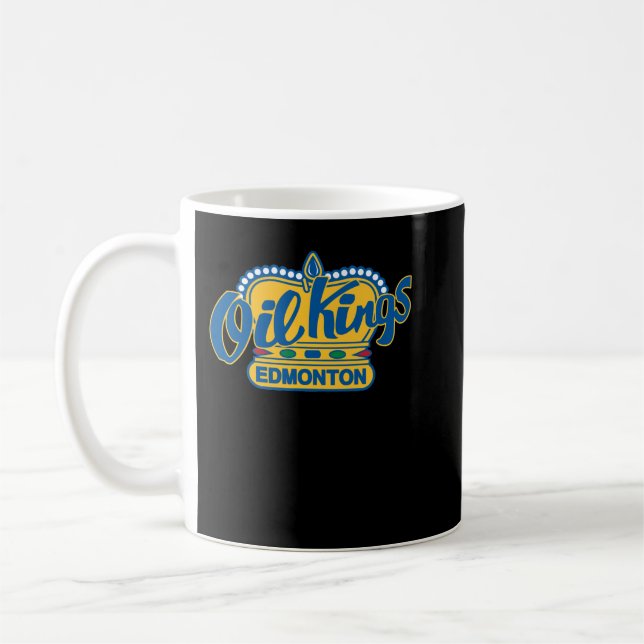 Edmonton Oil Kings Hockey Classic T Shirt Coffee Mug (Left)