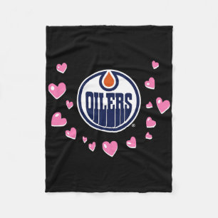 Edmonton Oilers Valentine Love Nhl Officially Lice Fleece Blanket