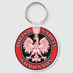 Edmonton Polish Canadian Eagle Key Ring