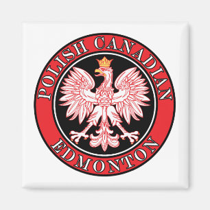 Edmonton Polish Canadian Eagle Magnet