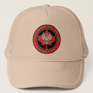 Edmonton Round Polish Canadian Leaf Trucker Hat