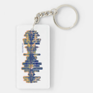 Edmonton Skyline Key Ring