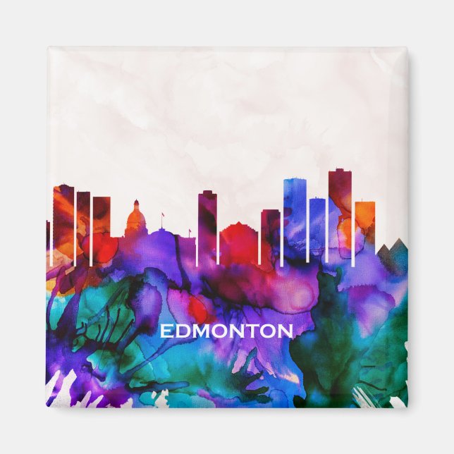 Edmonton Skyline Magnet (Front)