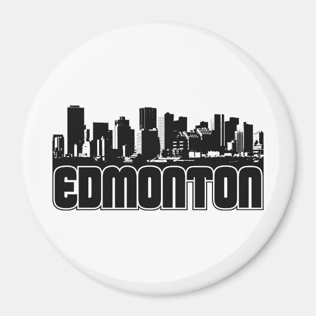 Edmonton Skyline Magnet (Front)