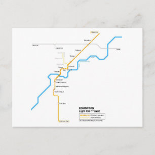 Edmonton subway postcard