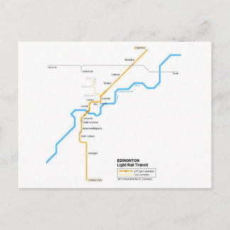 Edmonton subway postcard