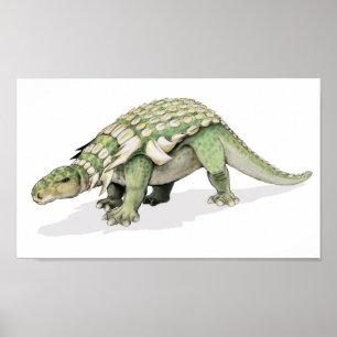 Edmontonia - armoured dinosaur Portfolio Poster