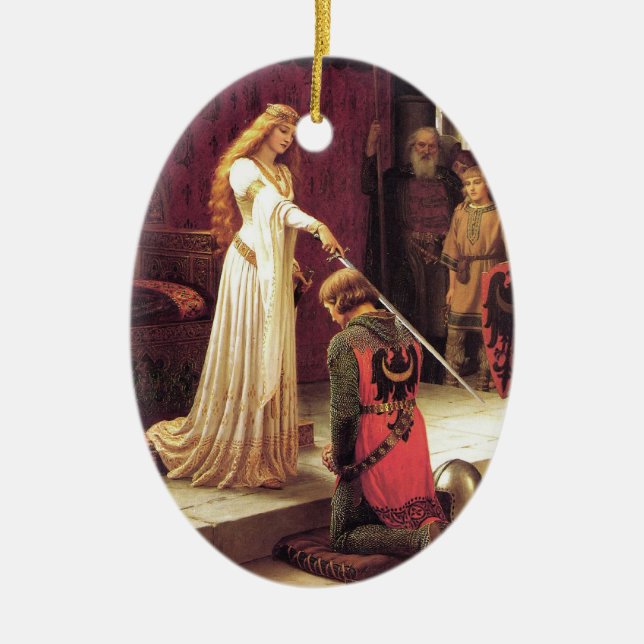 Edmund Blair Leighton: The Accolade Ornament (Front)