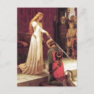 Edmund Blair Leighton: The Accolade Postcard