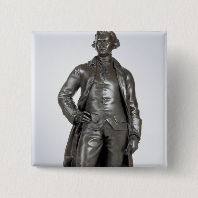 Edmund Burke (1729-97) 1865 (bronze) 15 Cm Square Badge (Front)