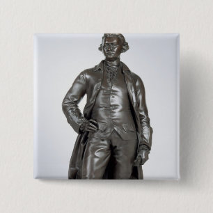 Edmund Burke (1729-97) 1865 (bronze) 15 Cm Square Badge