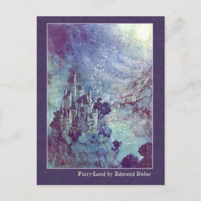 Edmund Dulac Illustrates Edgar Allan Poe Postcard (Front)