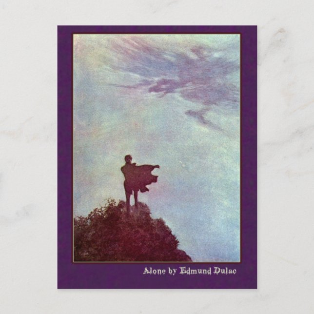 Edmund Dulac Illustrates Edgar Allan Poe Postcard (Front)