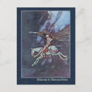 Edmund Dulac Illustrates Edgar Allan Poe Postcard