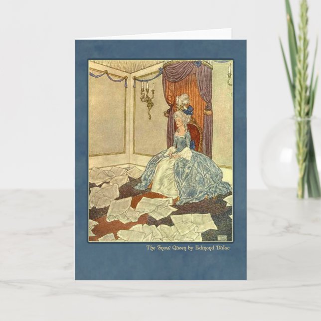Edmund Dulac Illustration from The Snow Queen Card (Front)