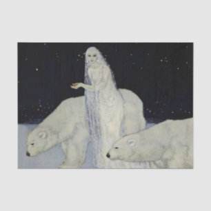 Edmund Dulac Snow Queen Painting Tissue Paper