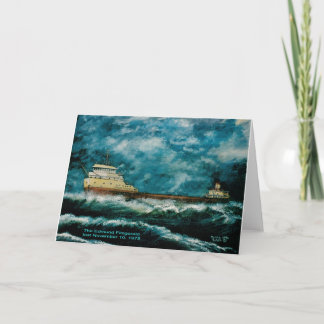 Edmund Fitsgerald 1996 with text Card