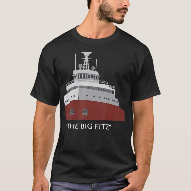 Edmund Fitzgerald Big Fitz Nautical T-Shirt (Front)
