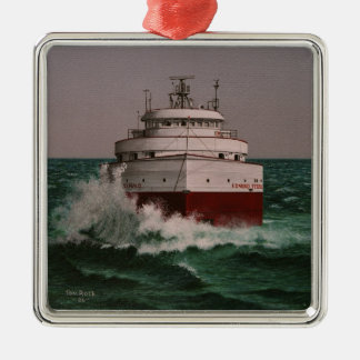 Edmund Fitzgerald by Tom Rock Metal Tree Decoration